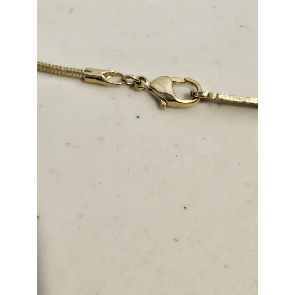 Napier Gold Tone Snake Chain Necklace Vintage 18 Inch